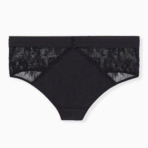 Torrid - Satin And Lace Thong Panty With Cutout Back